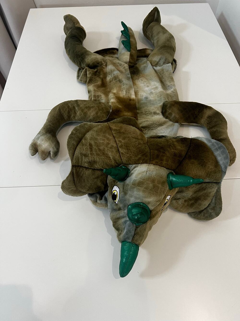 Dog Halloween Costumer Pet Triceratops Dino Dinosaur Costume Size Large